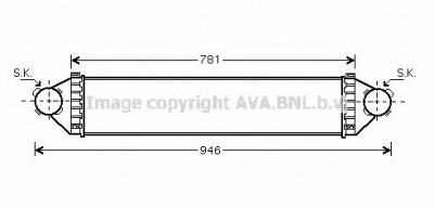 AVA QUALITY COOLING msa4368 -  Интеркулер
